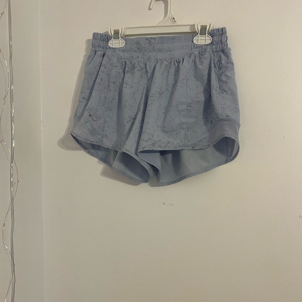 Lululemon Pale Blue Hotty Hot Shorts